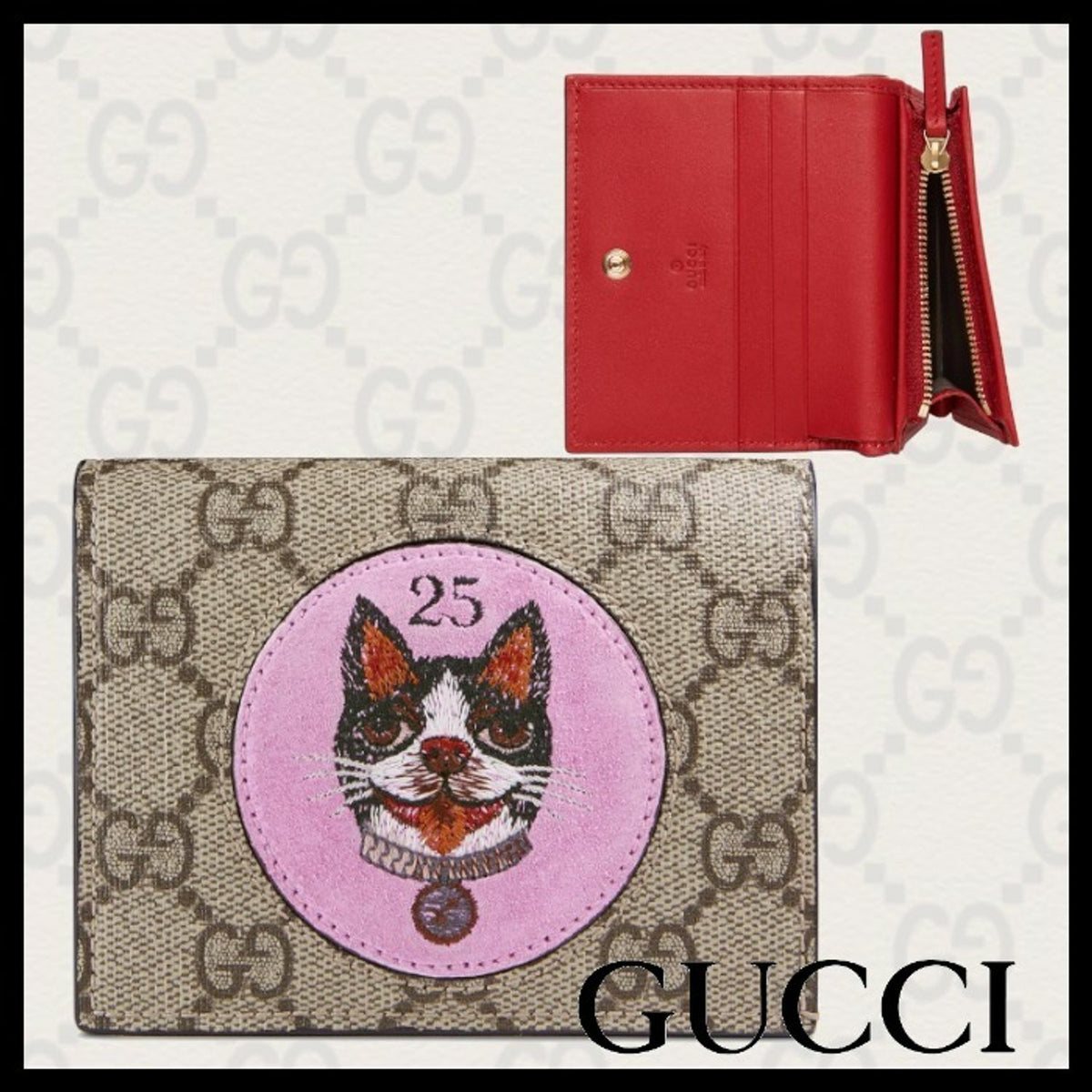 Gucci Bee Supreme Wallet, Small Leather Goods - Designer Exchange