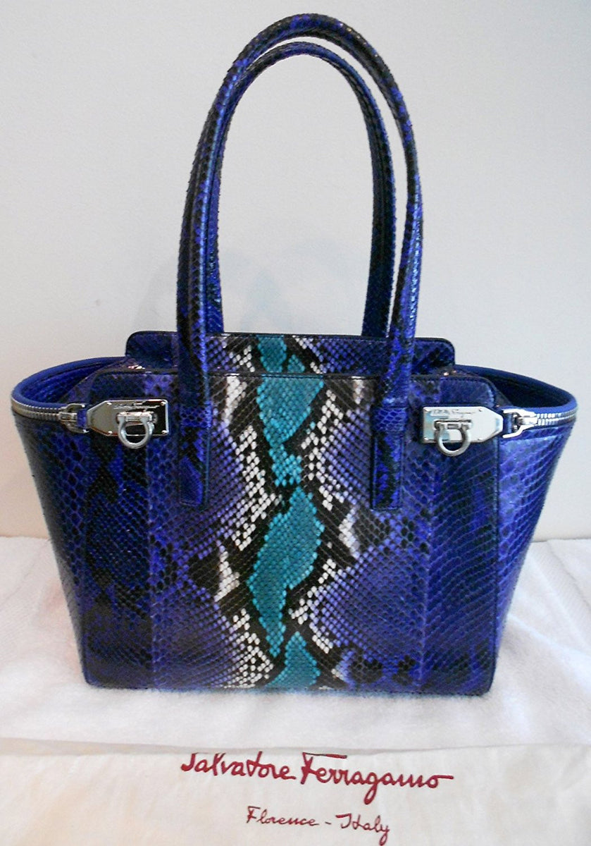 Ferragamo Shopper Bag Womens Blue