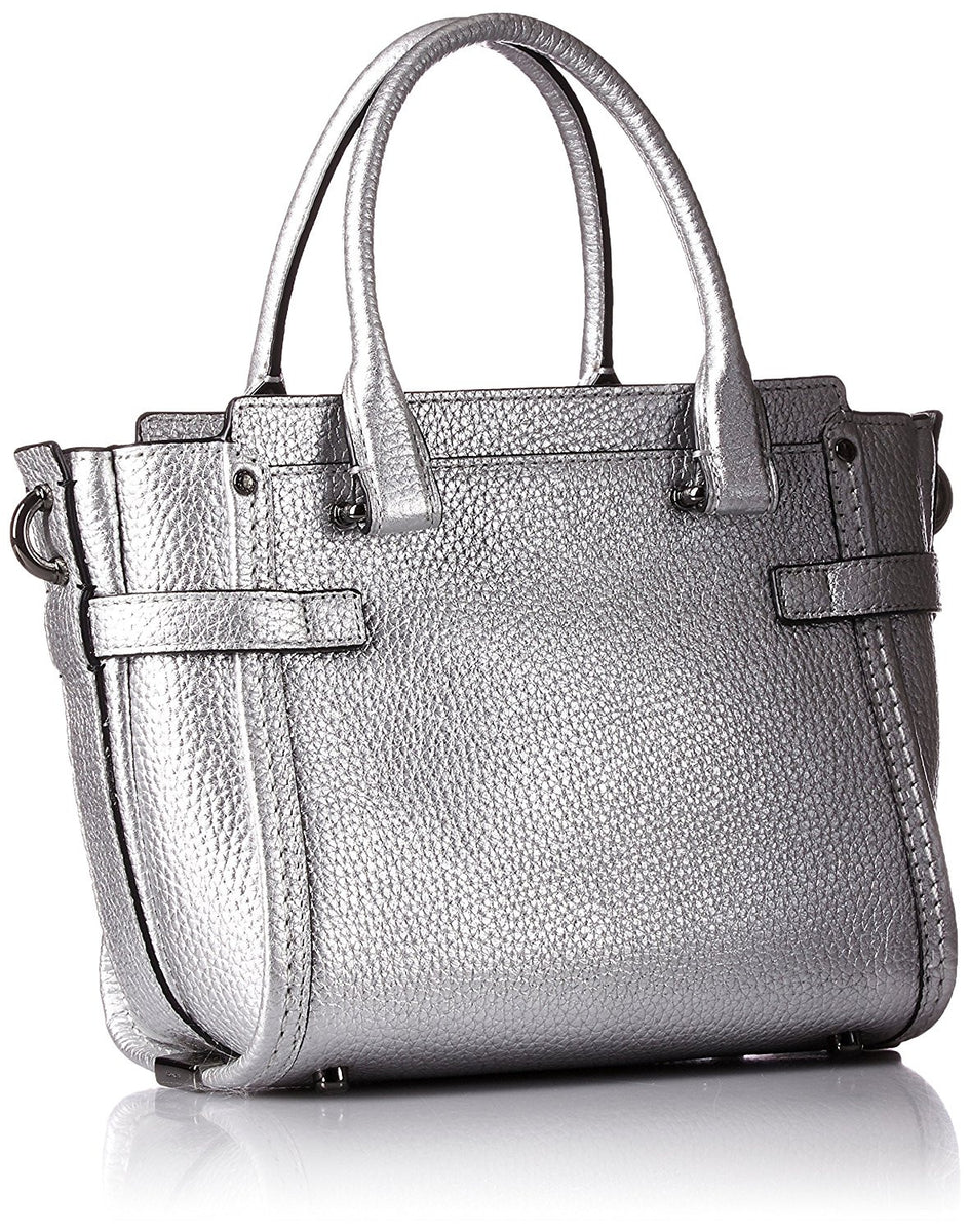 COACH Swagger Small Shoulder Bag in Colorblock Pebble Leather