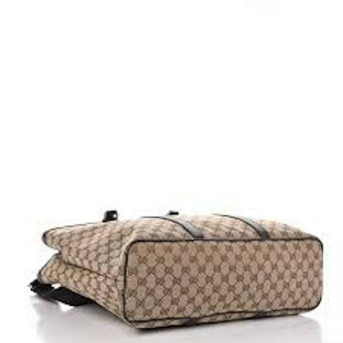 Gucci Duffle Brown Signature Guccissima Large Canvas Leather Travel 61– Bag  Lady Shop