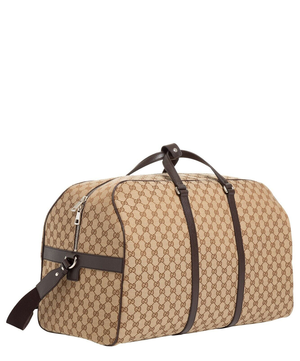 Gucci Black Soft Calfskin Large GG Duffle Bag Gold And Silver Hardware  Available For Immediate Sale At Sotheby's