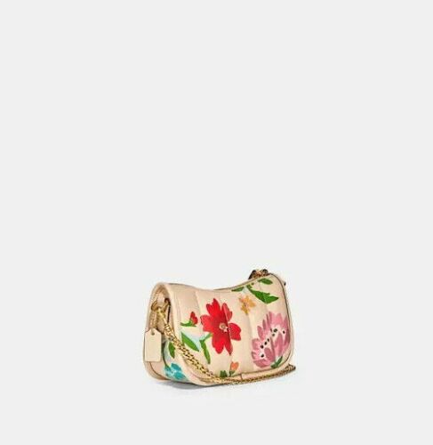 Shop Coach Classic Coach Originals Floral Printed Leather Small Swinger 20  by Zinute