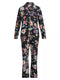 Johnny Was Carly Saint Ophelia PJ Set Floral Home Lounge Sleep Wear Black NEW