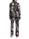 Johnny Was Carly Saint Ophelia PJ Set Floral Home Lounge Sleep Wear Black NEW