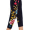 Johnny Was Celina Legging Embroidery Cotton Black Floral Leggings Pant Pants New