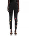 Johnny Was Rhoda Legging Floral Embroidery Pant Cotton Leggings Pants Black NEW