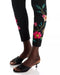 Johnny Was Rhoda Legging Floral Embroidery Pant Cotton Leggings Pants Black NEW