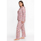 Johnny Was Carly Pj Set Aussie Long Home Lounge Sleepwear Pink Floral 2 pc NEW