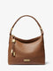 Michael Kors Lexington Medium Pebble Leather Shoulder Bag Brown Handbag Purse NEW