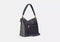 Coach Signature Jacquard Shay Leather Shoulder Bag Handbag Purse Navy Blue NEW