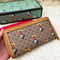 Gucci GG Disney X Mickey Mouse Zip Around Tan Gold Brown Purse Wallet Italy NEW