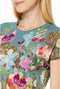 Johnny Was Nurto Janie Favorite Dolman Sleeve Tunic Floral Shirt Teal Top NEW