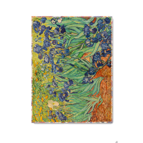 Johnny Was Irisis Travel Blanket Van Gogh Reversible Blue Floral Home Lounge NEW