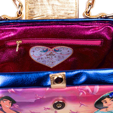 Irregular Choice Disney Princess Aladin New World Bag Handbag Pink Blue Purse NEW