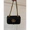 Gucci GG Marmont Shoulderbag Matelasse Gold Black Leather Handbag Bag Purse New