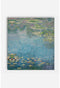 Johnny Was Laurel Canyon Cozy Blanket Water Lillies Claude Monet Reversible Home Lounge Blue NEW