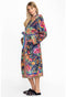 Johnny Was Darna Cozy Robe Flowers Home Lounge Sleepwear Floral Blue Pink NEW