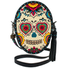 Mary Frances Sweet Calavera Sugar Skull Handbag Black Bead Purse Leather Bag New