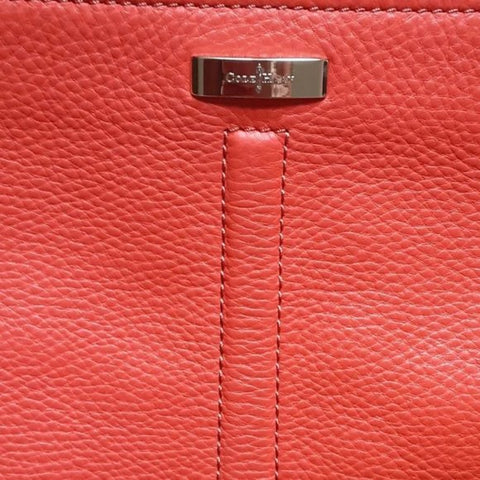 Cole Haan Village Marcy Tech Tote Bag Tango Red Leather Top Handbag Purse New