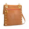 Hammitt Montana Saddle Brown Zip Suede Gold Reverse Leather Bag Handbag Purse NW