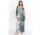 Johnny Was Sunrise Blue Flower Swim Resort Cover Up Floral Paria Shirt Dress XL NEW