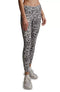 Varley Century Legging High Rise Leggings Lead Cheetah Strech Gray Pant XL NEW