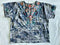 Johnny Was Sicilia Knit Blouse Indigo Camo Tee Top Embroidery Plus Shirt 2X New