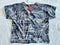 Johnny Was Sicilia Knit Blouse Indigo Camo Tee Top Embroidery Plus Shirt 2X New