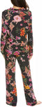 Johnny Was Pocca PJ Set Sleepwear Home Lounge Top Black Pajama Floral Pant XXL NEW