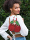 Mary Frances Wild Cherry Fruit Spring Beaded Handbag Bag Cherries Purse Red NEW