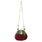 Mary Frances Wild Cherry Fruit Spring Beaded Handbag Bag Cherries Purse Red NEW