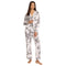 Johnny Was Carly Dreamer Ivory White PJ Set Floral Home Lounge Sleep Wear New