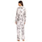 Johnny Was Carly Dreamer Ivory White PJ Set Floral Home Lounge Sleep Wear New