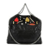 Stella McCartney Falabella Shaggy Embellished Tote Handbag Leather Black Bag New