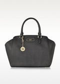 DKNY Bryant Park Saffiano Leather Shoulder Bag, Black