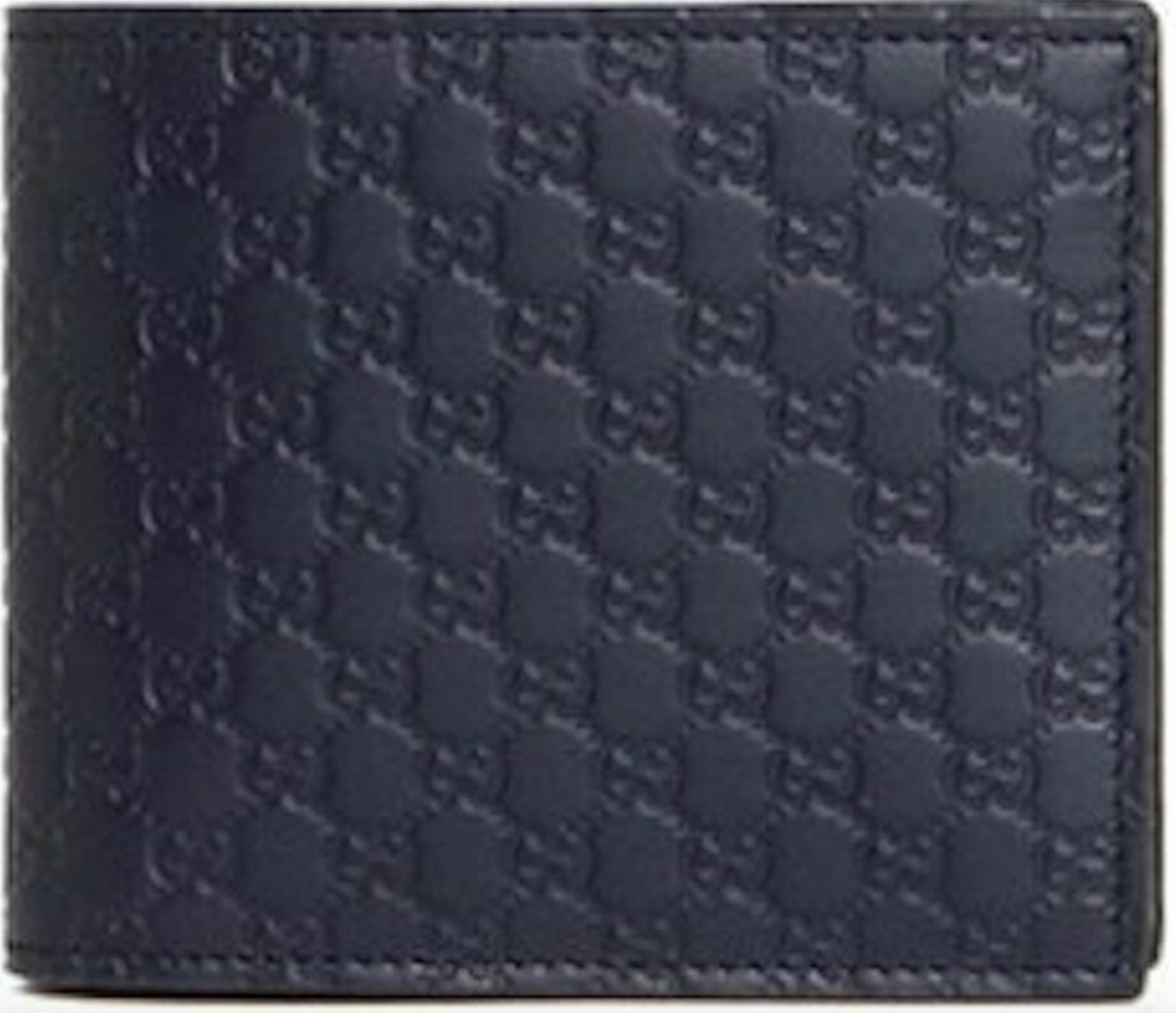 GUCCI Microguccissima Leather Wallet, Black 260987