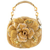 Mary Frances Golden Rose Gold Golden Rose Top Handle Bag New