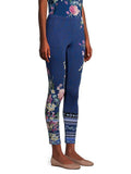 Johnny Was Legging WILLOWA REVIVE Soft Pant Floral Blue LEGGINGS