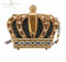Mary Frances Queendom Crown Queen Gold Evening Bag Purple Bead Handbag Purse NEW