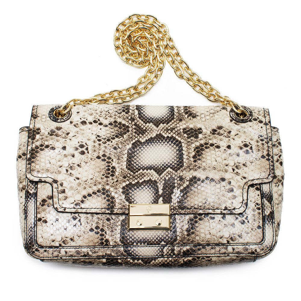 Tory Burch Kira Quilted Chain Shoulder Bag in Brie